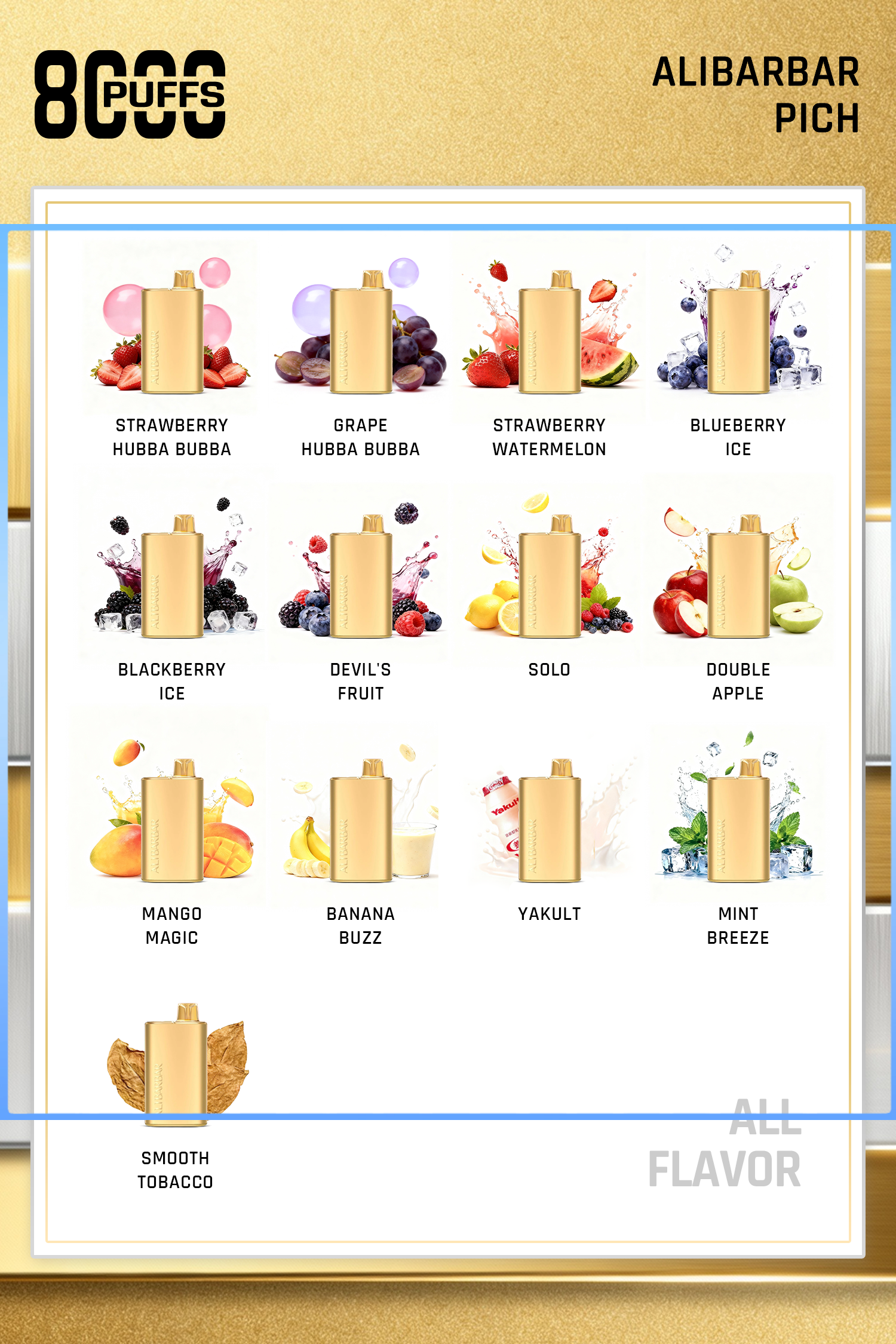 Alibarbar Rich Mango Magic 8000 Puffs - Image 2