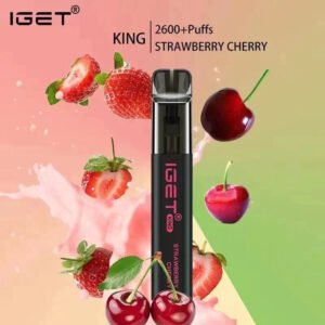 IGET King Vape – Strawberry Cherry (2600 Puffs)