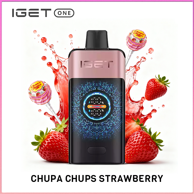IGET One Chupa Chups Strawberry 12000 puffs
