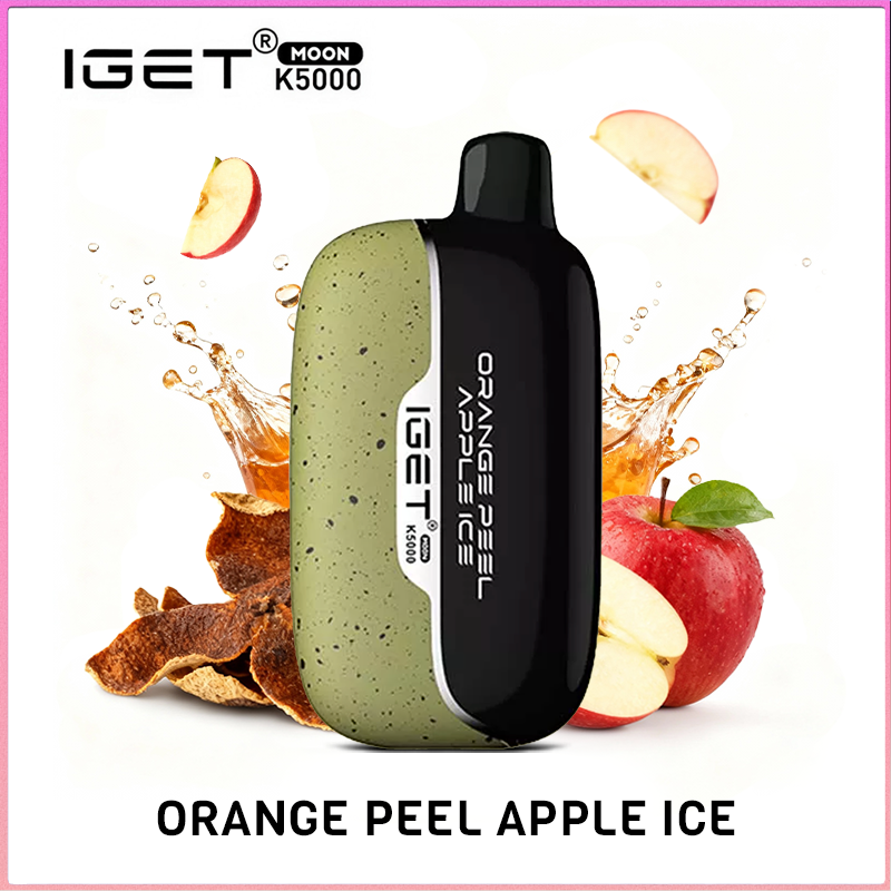 IGET MOON Orange Peel Apple Ice 5000 Puffs